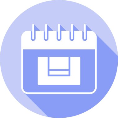 Takvim simgesi, vektör çizimi