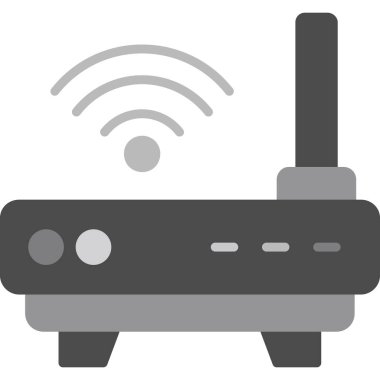 router simgesi vektör illüstrasyonu