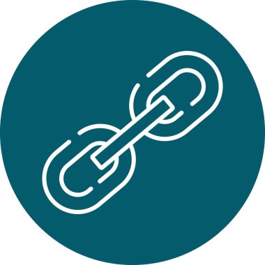 Benzersiz bağlantı vektör simgesi