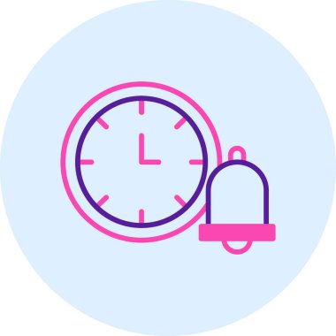 Çalar saat. Web simgesi basit illüstrasyon