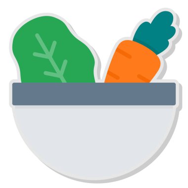 Havuç sağlıklı yiyecek ikonu