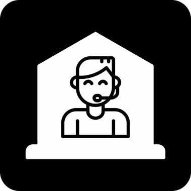 ev simgesi vektör illüstrasyonu