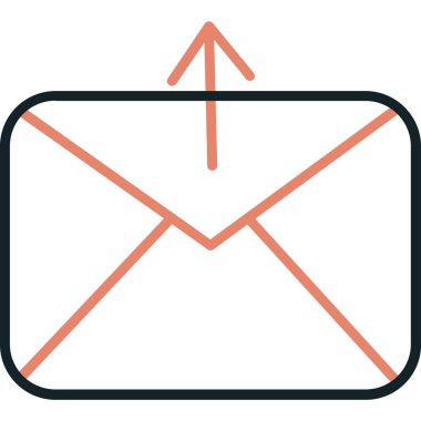 zarf simgesi vektör illüstrasyonu