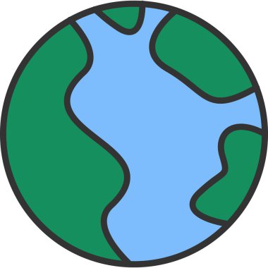 Küresel simge vektör illüstrasyonu