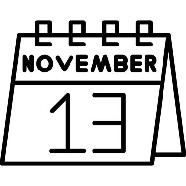 Kasım 'ın 1' i simge tasarımı