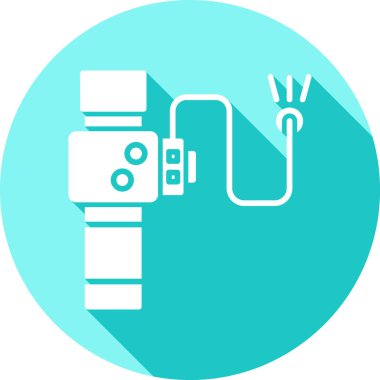 Kamera simgesi. Vektör illüstrasyonu