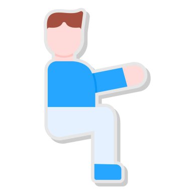 Çubuklu adam, simge, vektör tasarımı