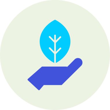 Yaprak ikonu vektör illüstrasyonu