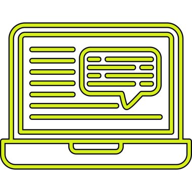 Konuşma baloncukları ileti simgesi tasarımı