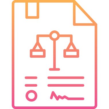 belge simgesi vektör illüstrasyonu