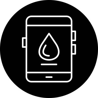 Akıllı telefon simgesinin vektör illüstrasyonu