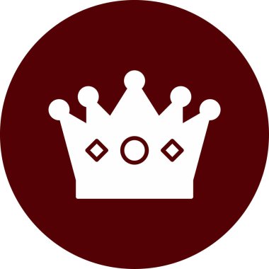 Taç ikonu. Düz tasarım. vektör 10