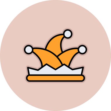 Vektör illüstrasyonu, taç simgesi arkaplanı