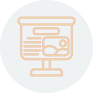 seo modern simgesinin vektör illüstrasyonu