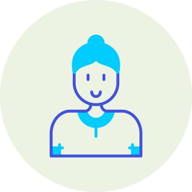 Avatar Adam. Web simgesi basit illüstrasyon