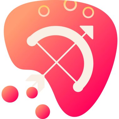 Biftek. Web simgesi basit illüstrasyon