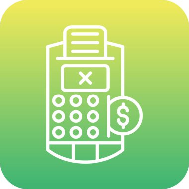 Benzersiz atm vektör simgesi