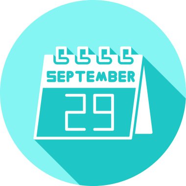 Takvim takviminde 25 Eylül, beyaz arkaplanda basit takvim simgesi