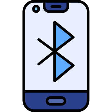 Akıllı telefon. Web simgesi basit illüstrasyon