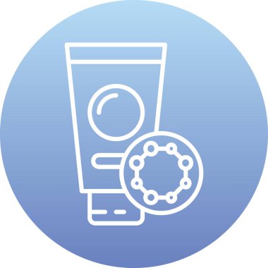 Krema. Web simgesi basit illüstrasyon