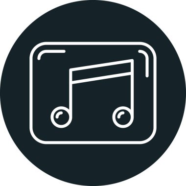 vektör müzik Not simgesi