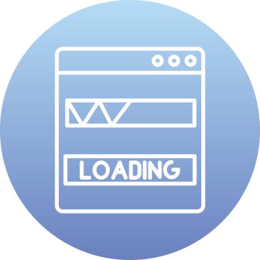 Modern vektör simgesi yükleniyor basit vektör çizimi