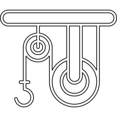 f harfi tasarım vektörü illüstrasyonunun satır biçimi simgesi