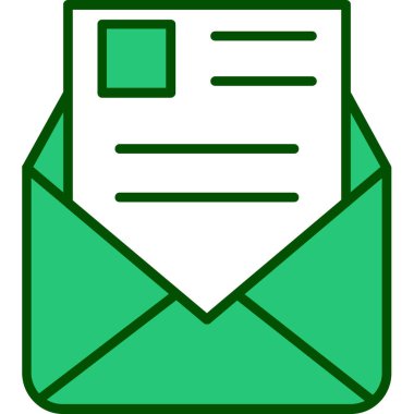 zarf simgesi, vektör çizimi