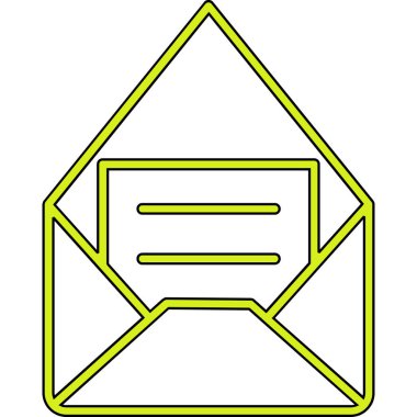 E- posta simgesi vektör illüstrasyonu