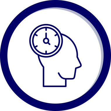 Zaman simgesi vektör resimlemesi olan saat