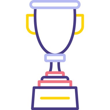 Kupa kupası. Web simgesi vektör illüstrasyonu