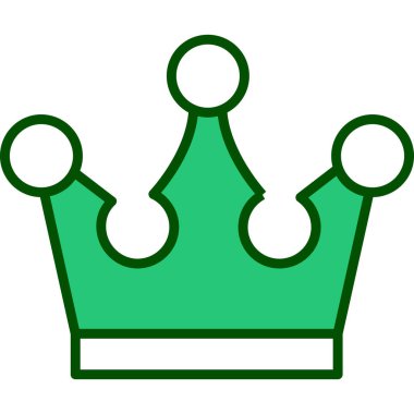 taç simgesi vektör illüstrasyonu