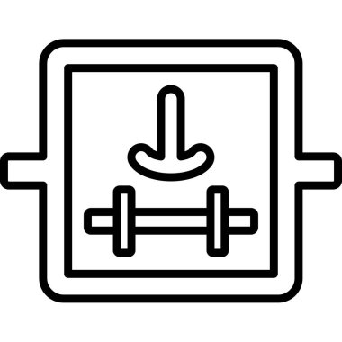 Spor salonu çan simgesi, taslak biçimi