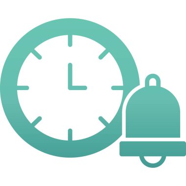 Saat simgesi vektör illüstrasyonu