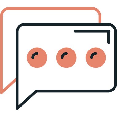 Konuşma baloncukları ikon vektör çizimi