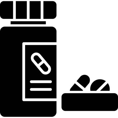 - Uyuşturucu. Web simgesi basit tasarım