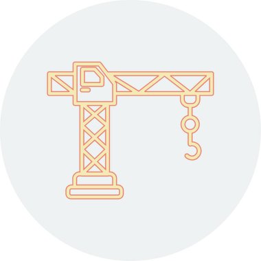 vinç simgesi vektör illüstrasyonu