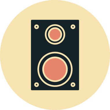 Konuşmacı. Web simgesi basit illüstrasyon