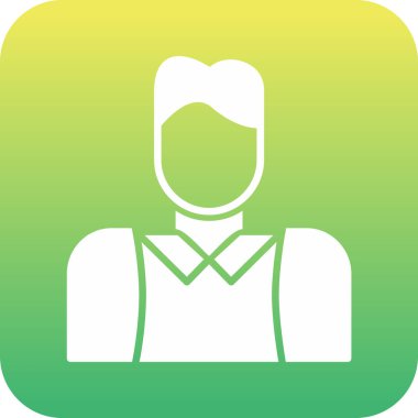 Benzersiz erkek vektör simgesi