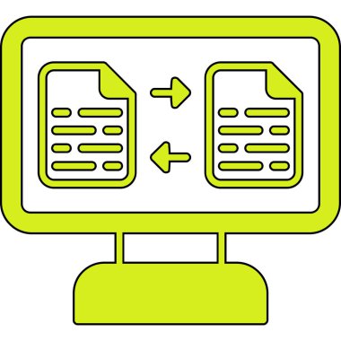 Veri analiz simgesi, vektör illüstrasyonu