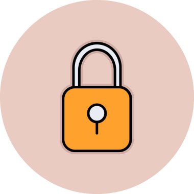 ikon vektör illüstrasyonunu kilitle