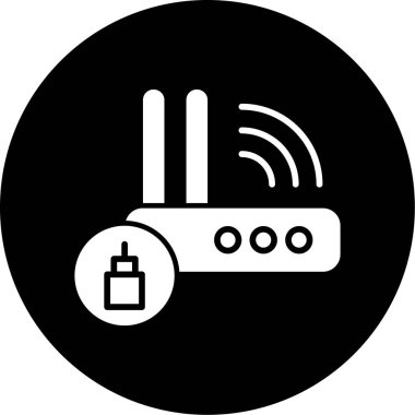 Kablosuz. Web simgesi basit tasarım