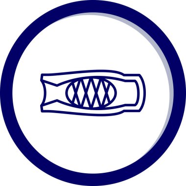 Bir b eksikliği simgesinin vektör çizimi