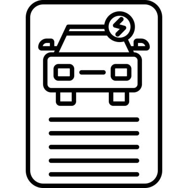 Araba sigortası simgesi, taslak biçimi