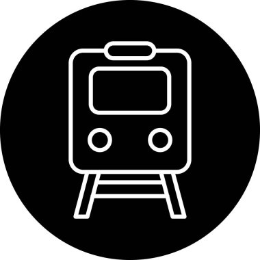 tren simgesi vektör illüstrasyonu