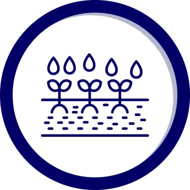 Bitki simgesinin vektör illüstrasyonu