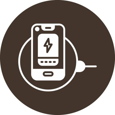 Pil simgesiyle elektrik prizinin vektör çizimi