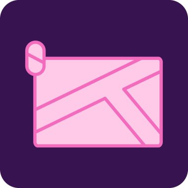 Mesaj var. Web simgesi basit illüstrasyon