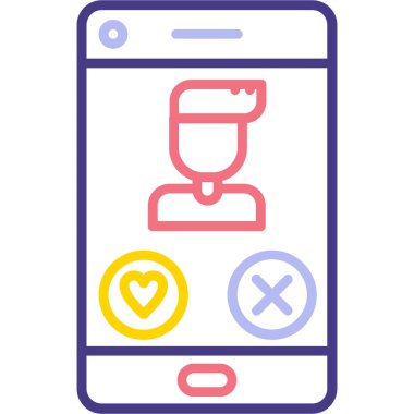 akıllı telefon simgesi vektör illüstrasyonu