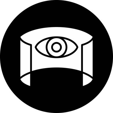 göz vektörü simgesi modern basit vektör çizimi